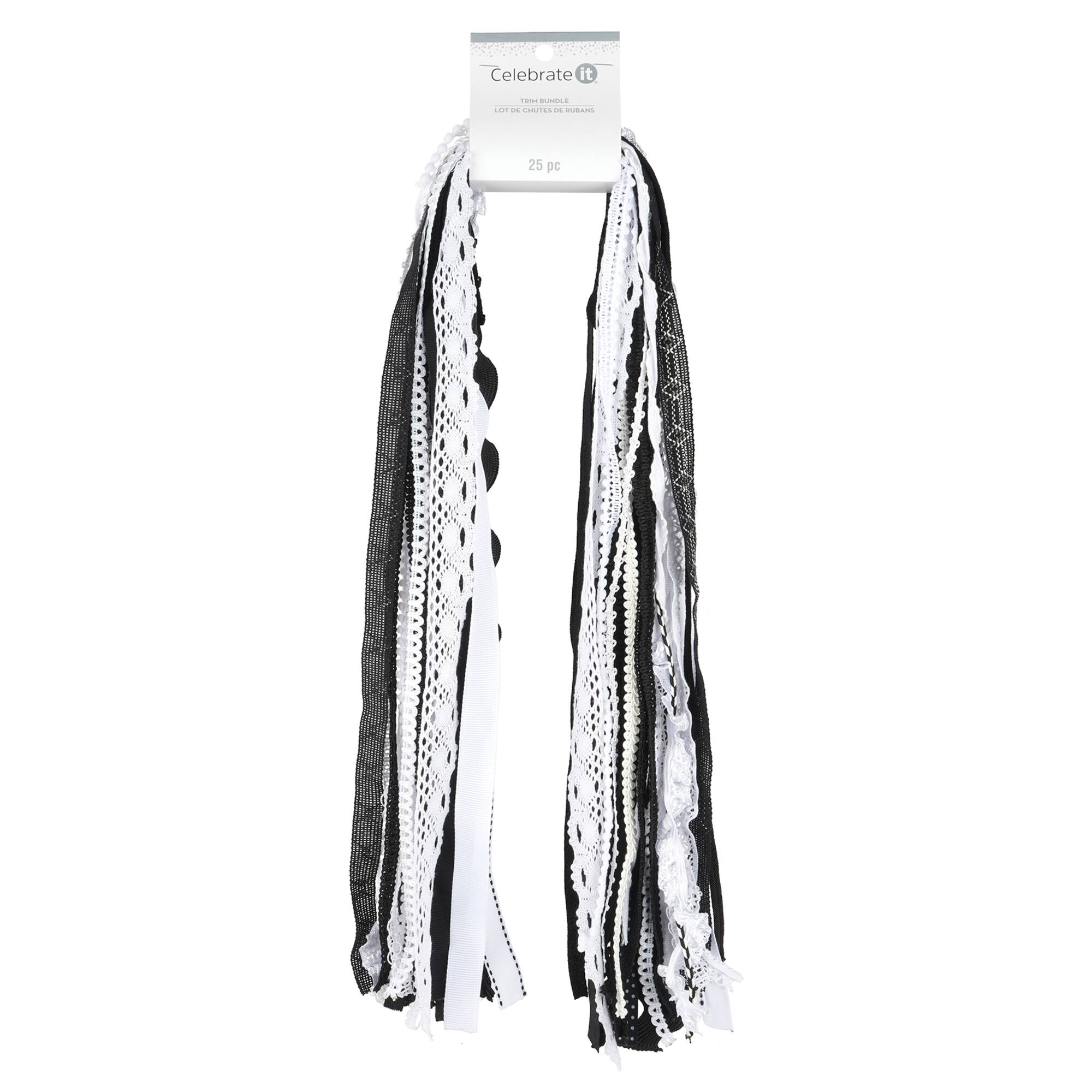 Black & White Trim Bundle by Celebrate It®, 25ct.